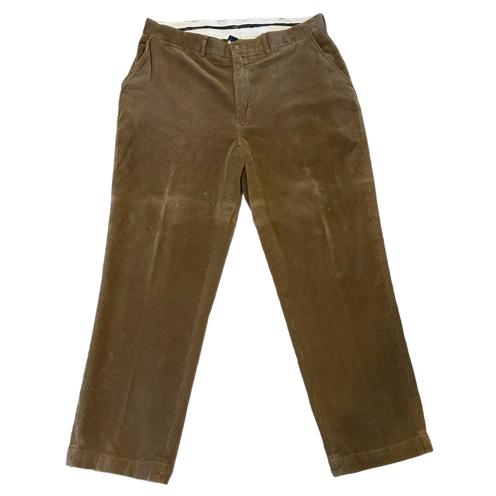 Polo Ralph Lauren vintage corduroy pants slacks camel 38x30 plain flat front